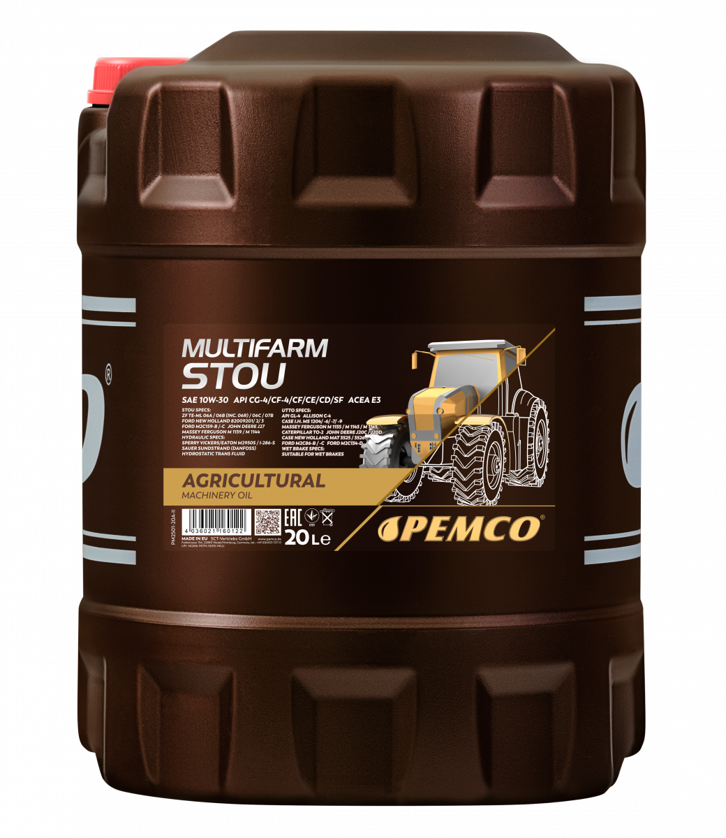 PEMCO Multifarm STOU 10W-30 Універсальна олива для тракторів, 20 л