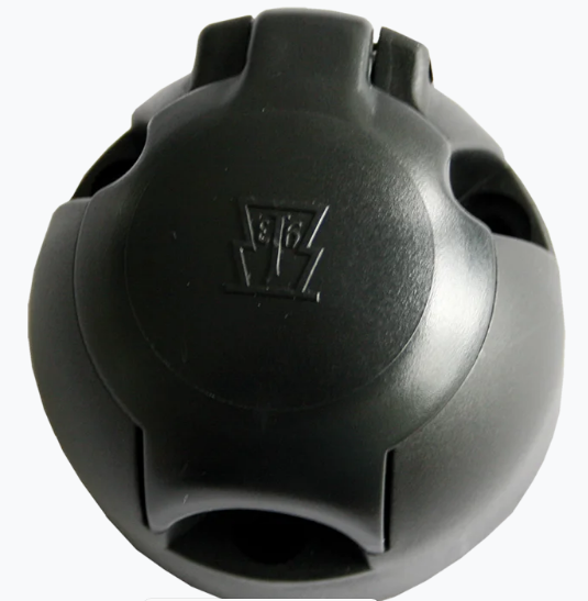 Розетка пластикова, 7-контактна (кульова), 12V (ISO 1724 - Type N),ERICH JAEGER
