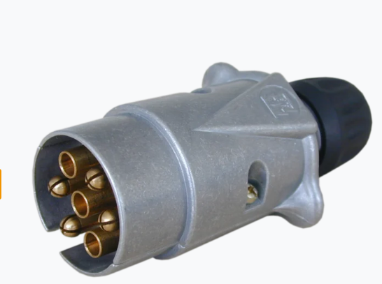 Штекер металевий, 7-контактний, 12V (ISO 1724 - Type N), ERICH JAEGER