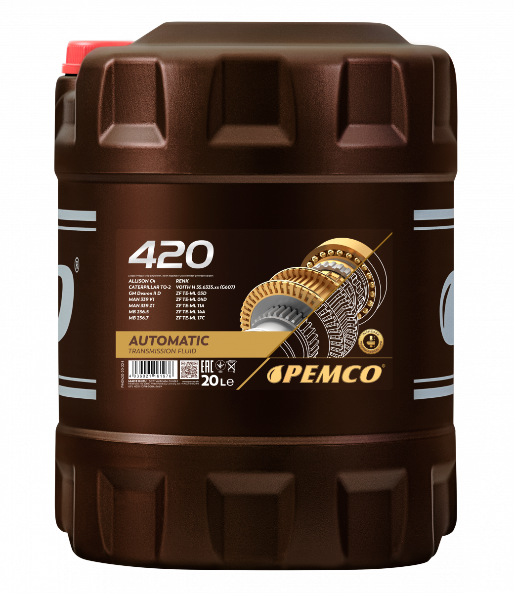 PEMCO 420 ATF DII Трансмісійна олива, 20 л