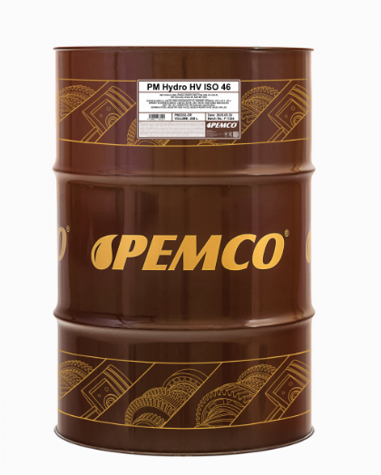PEMCO Hydro HV ISO 46 Longlife Всесезонна гідравлічна олива HVLP 46 для мобільної техніки, 208 л
